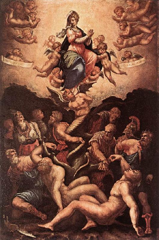 VASARI, Giorgio Allegory of the Immaculate Conception er oil painting image